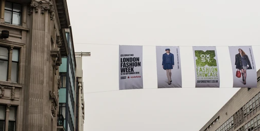 Using posters to promote London's fashion industry